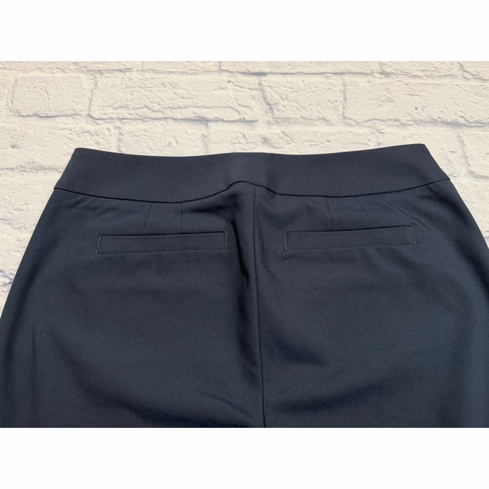 LOFT Julie Skinny Modern Dark Blue Ankle pants Zippered Pockets Sz 8 70268 A465 - Picture 2 of 4